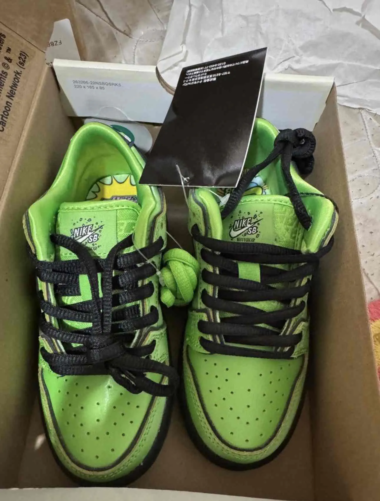 (Toddler) The Powerpuff Girls x Nike Dunk Low Pro SB QS 'Buttercup' FZ8831-300 (Toddler) The Powerpuff Girls x Nike Dunk Low Pro SB QS 'Buttercup' FZ8831-300